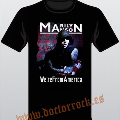 Camiseta Marilyn Manson We're From America
