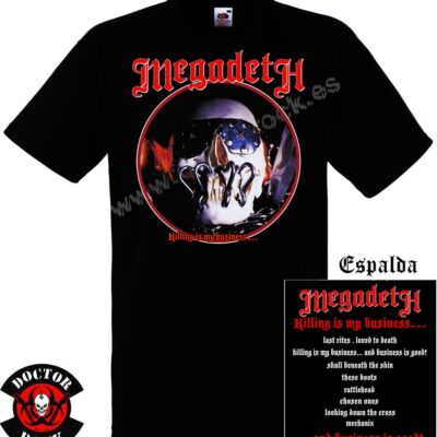 Camiseta Megadeth Killing Is My Business Tracklist