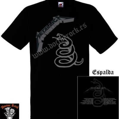 Camiseta Metallica Black Album Doble Impresion