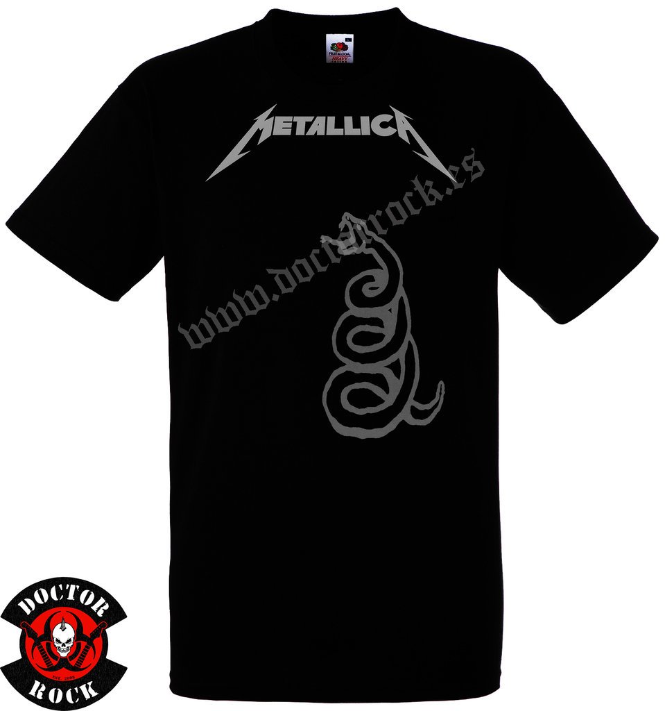 Camiseta Metallica Black Album Snake