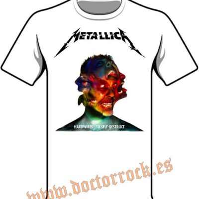 Camiseta Metallica Hardwired Blanca
