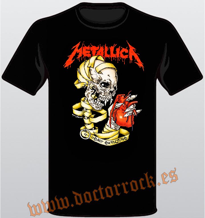 Camiseta Metallica Heart Explosive