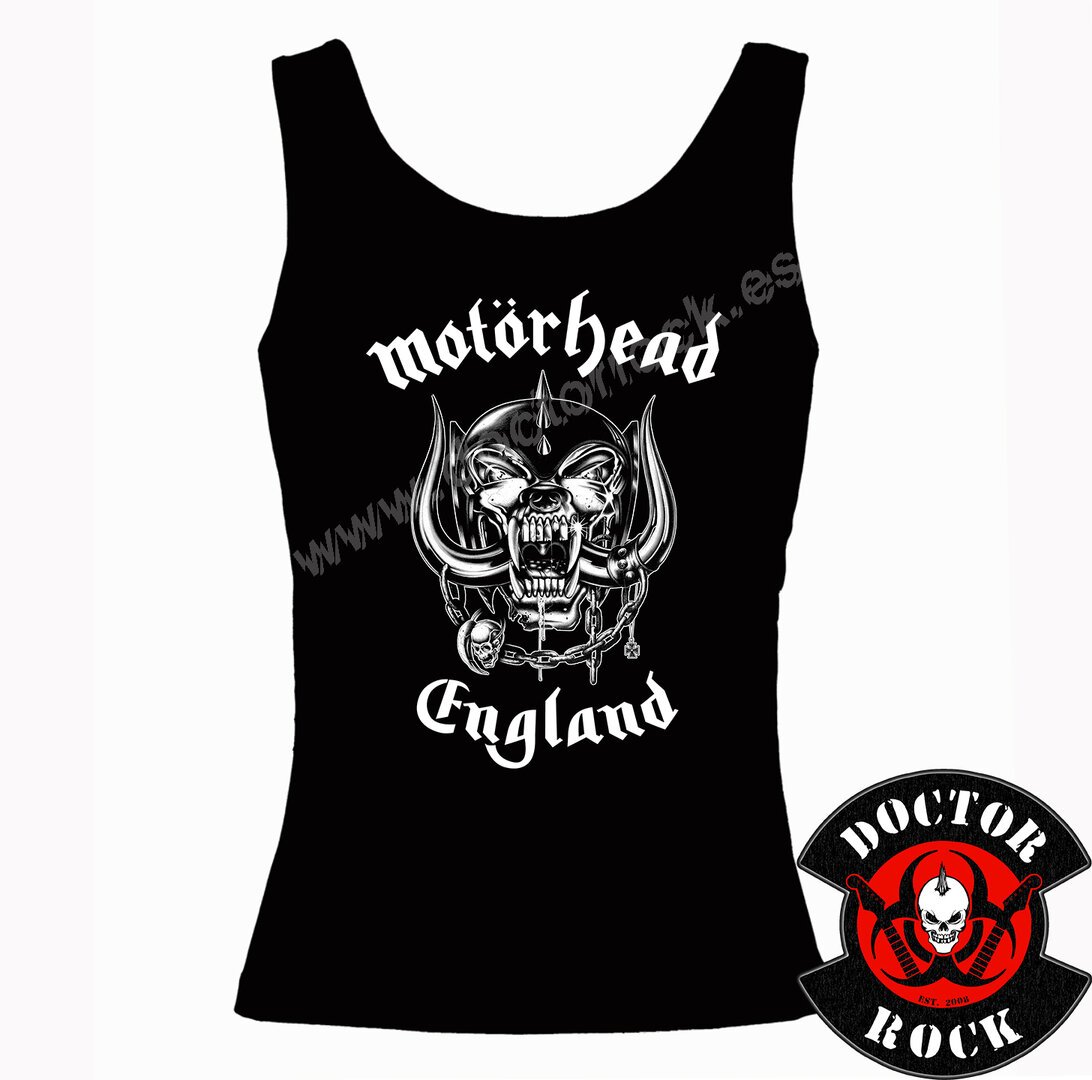 Camiseta Motorhead England Tirantes Chica - Imagen 2