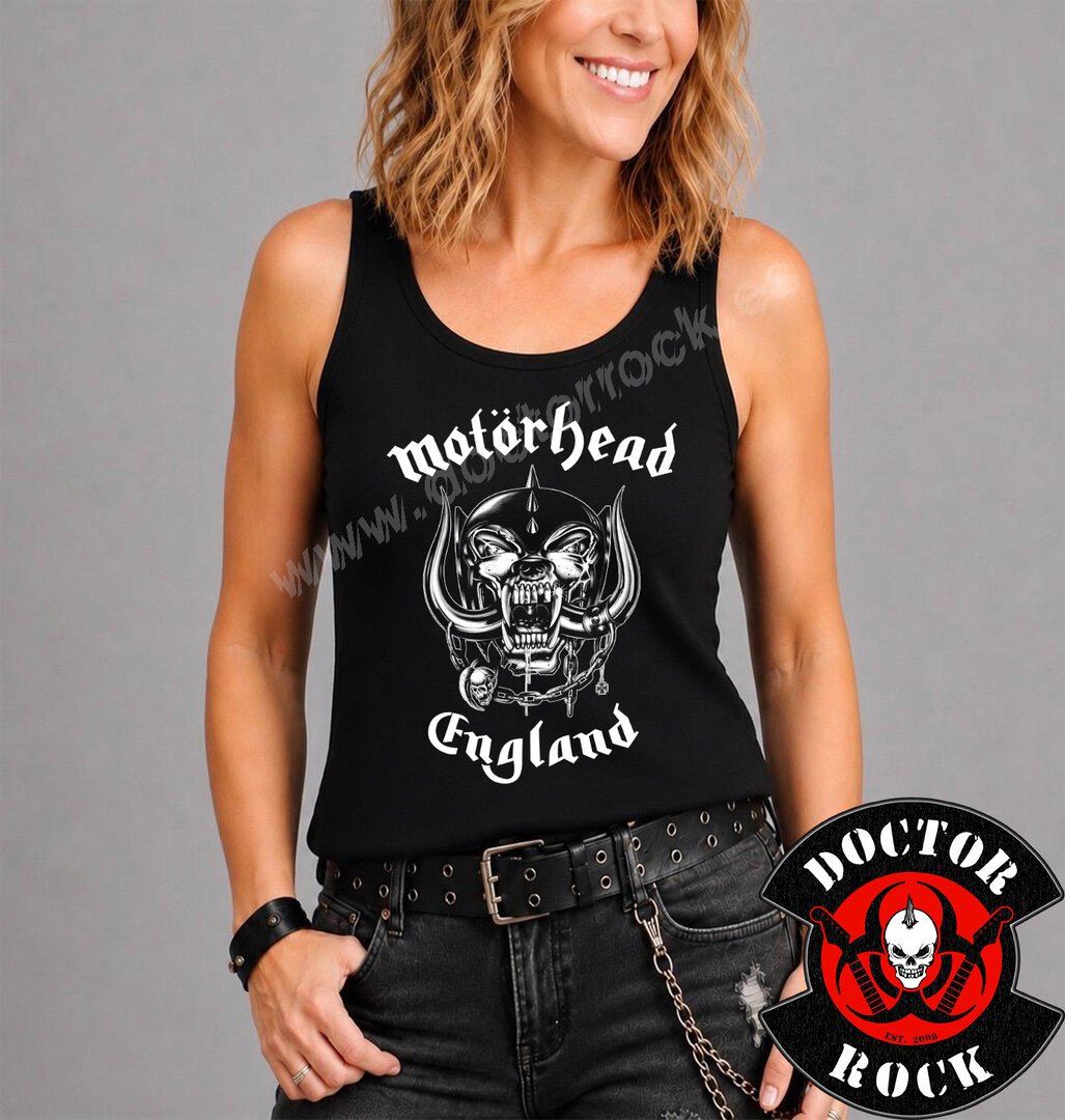 Camiseta Motorhead England Tirantes Chica