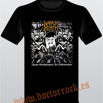 Camiseta Napalm Death From Enslavement To Obliteration