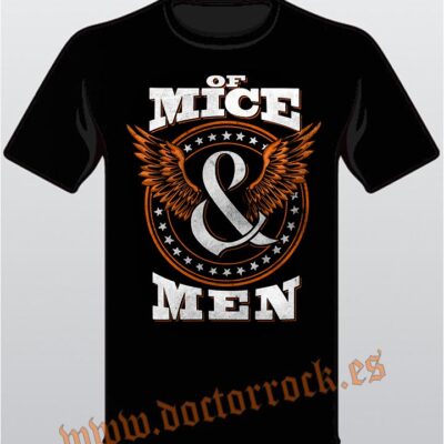 Camiseta Of Mice And Men Wings Logo