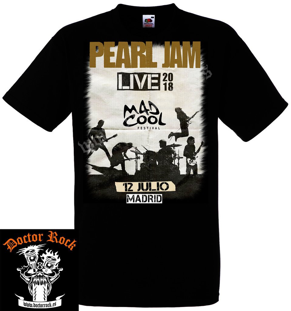 Camiseta Pearl Jam Madrid 2018