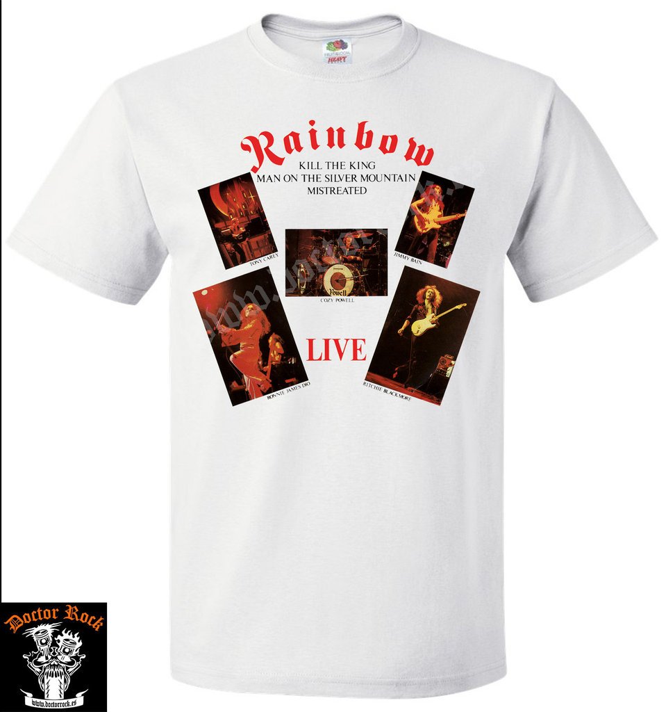 Camiseta Rainbow Live In Europe