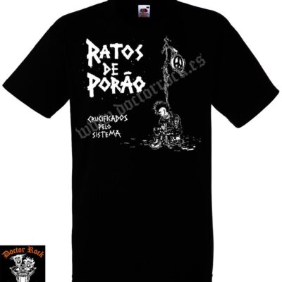 Camiseta Ratos De Porao Crucificados Pelo Sistema