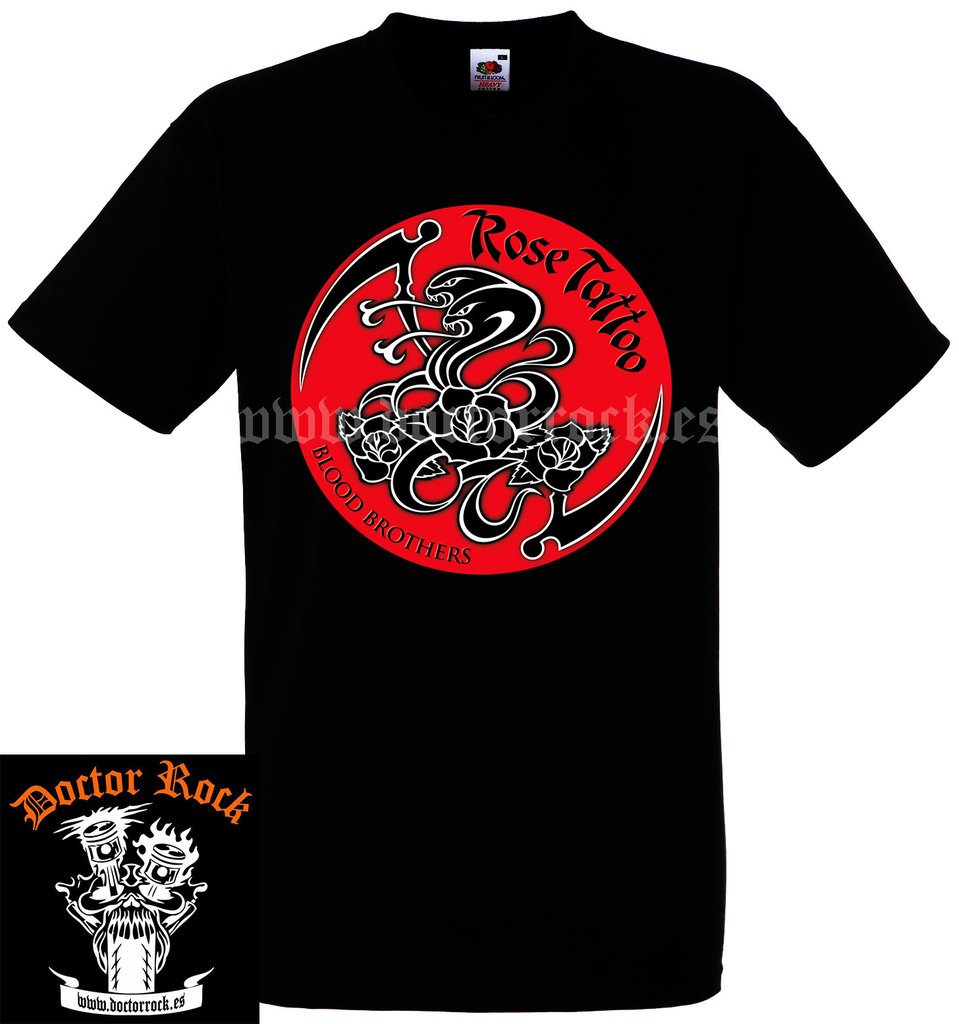 Camiseta Rose Tattoo Blood Brothers