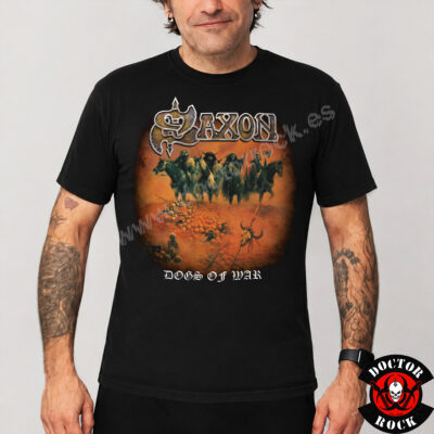 Camiseta Saxon Dogs Of War