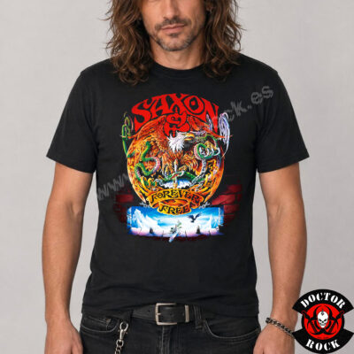 Camiseta Saxon Forever Free