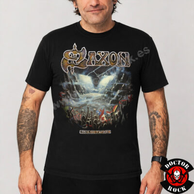 Camiseta Saxon Rock The Nations