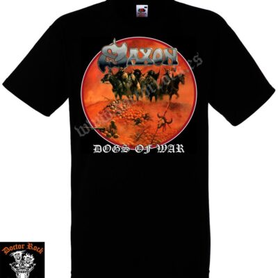 Camiseta Saxon Dogs Of War