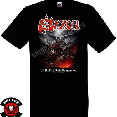 Camiseta Saxon Hell Fire And Damnation