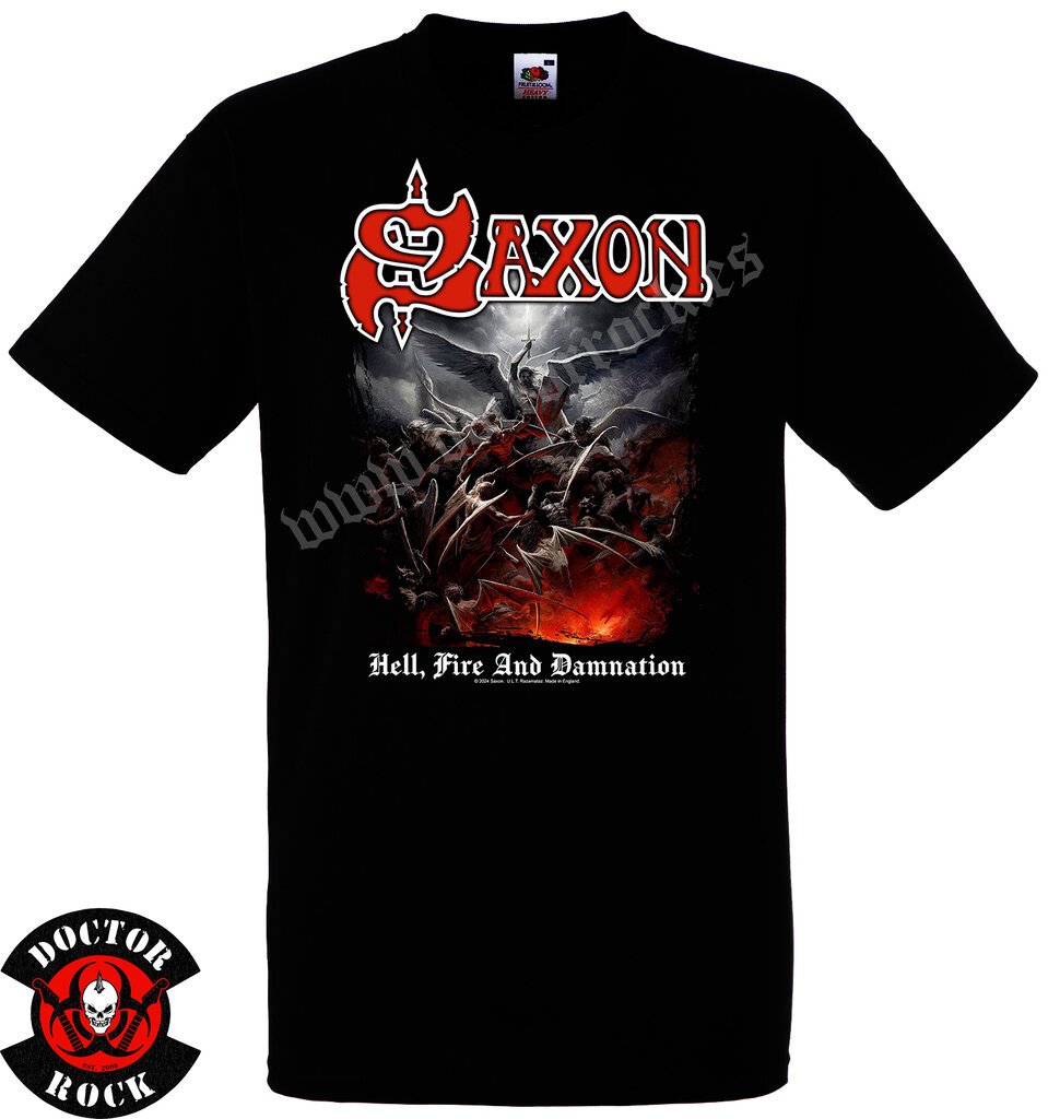 Camiseta Saxon Hell Fire And Damnation