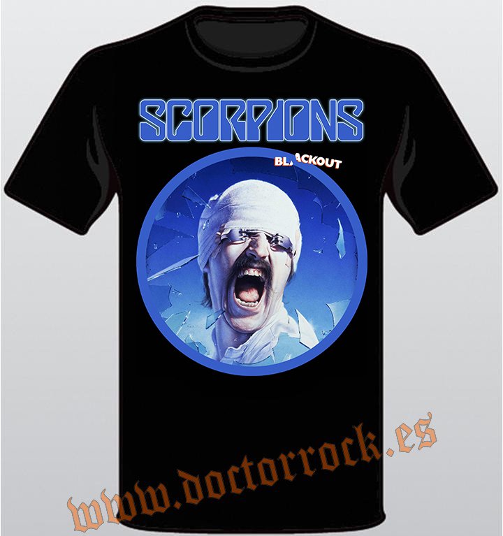 Camiseta Scorpions Blackout Mod 2