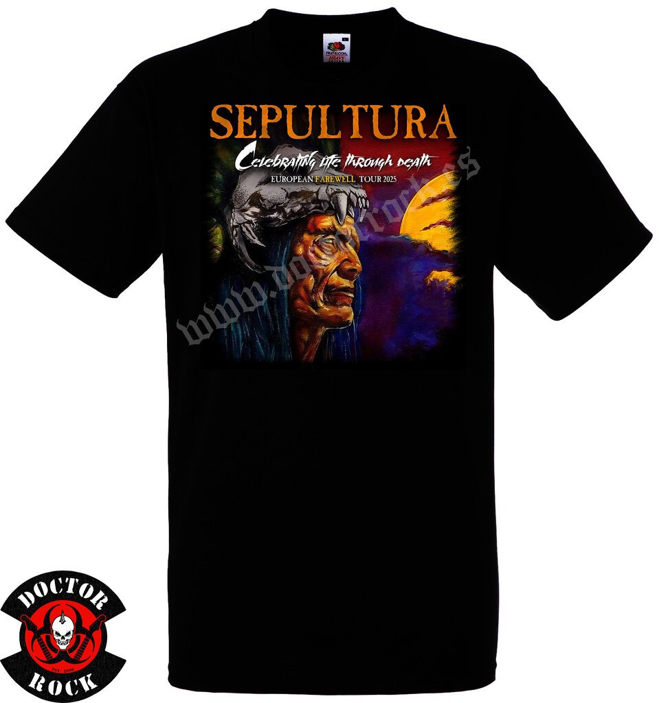 Camiseta Sepultura 2025 Farewell Tour Europe
