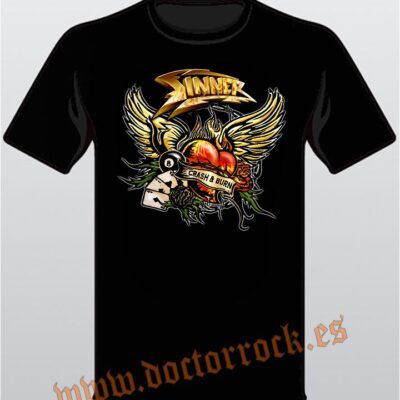 Camiseta Sinner Crash and Burn