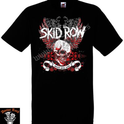 Camiseta Skid Row Winged Skull