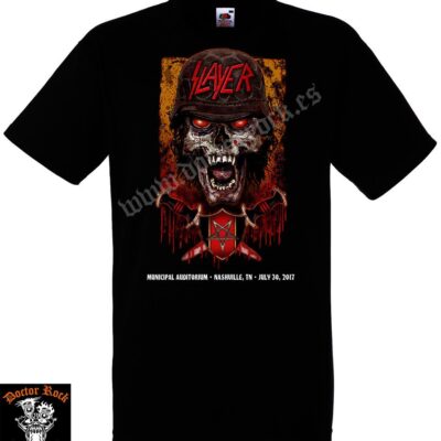 Camiseta Slayer Nashville 2017