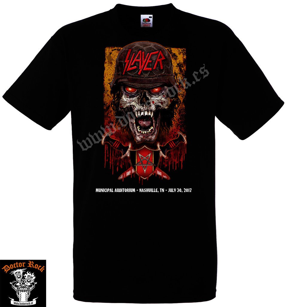 Camiseta Slayer Nashville 2017