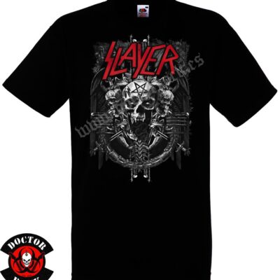 Camiseta Slayer Pentagram Skull
