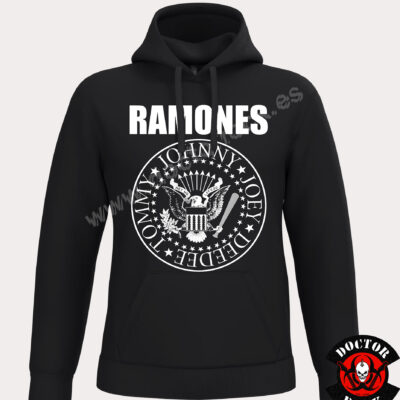 Sudadera Ramones Presidential Seal Negra con Capucha