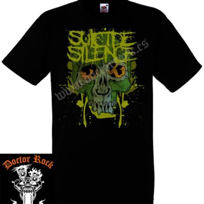 Camiseta Suicide Silence Green Skull