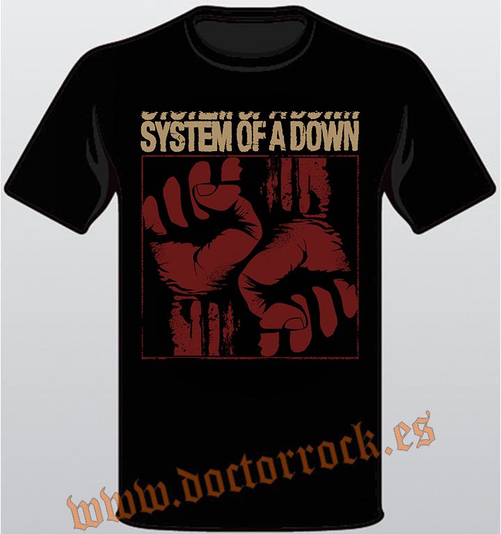 Camiseta System Of A Down Fists