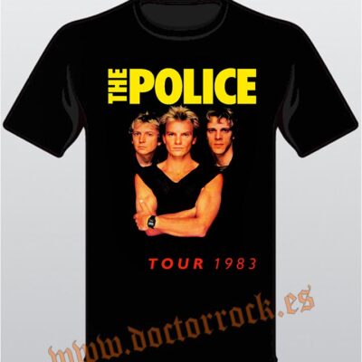 Camiseta The Police Tour 1983