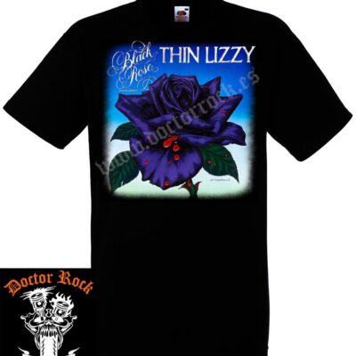 Camiseta Thin Lizzy Black Rose