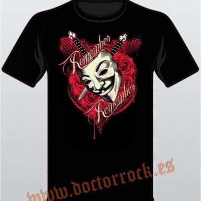 Camiseta V De Vendeta Remember