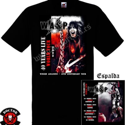 Camiseta W.A.S.P. 2022 World Tour