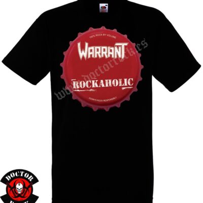 Camiseta Warrant Rockaholic Cap
