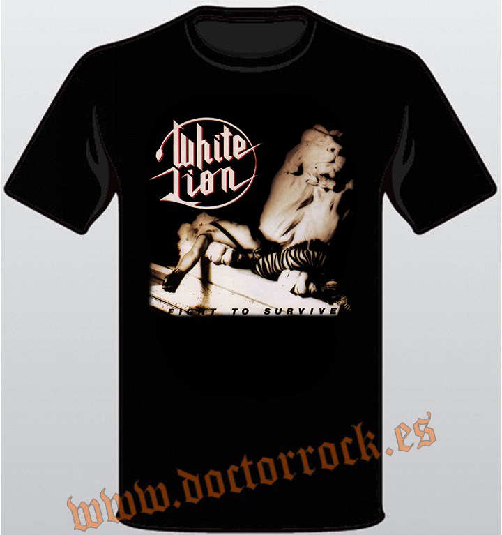 Camiseta White Lion Fight to Survive