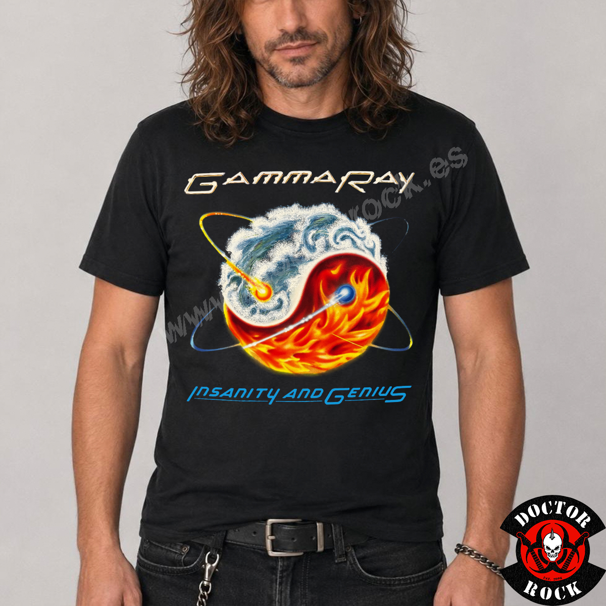 Camiseta Gamma Ray Insanity And Genius