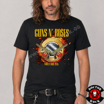 Camiseta Guns N Roses World Tour 2026