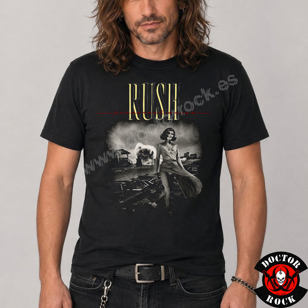 Camiseta Rush Permanent Waves