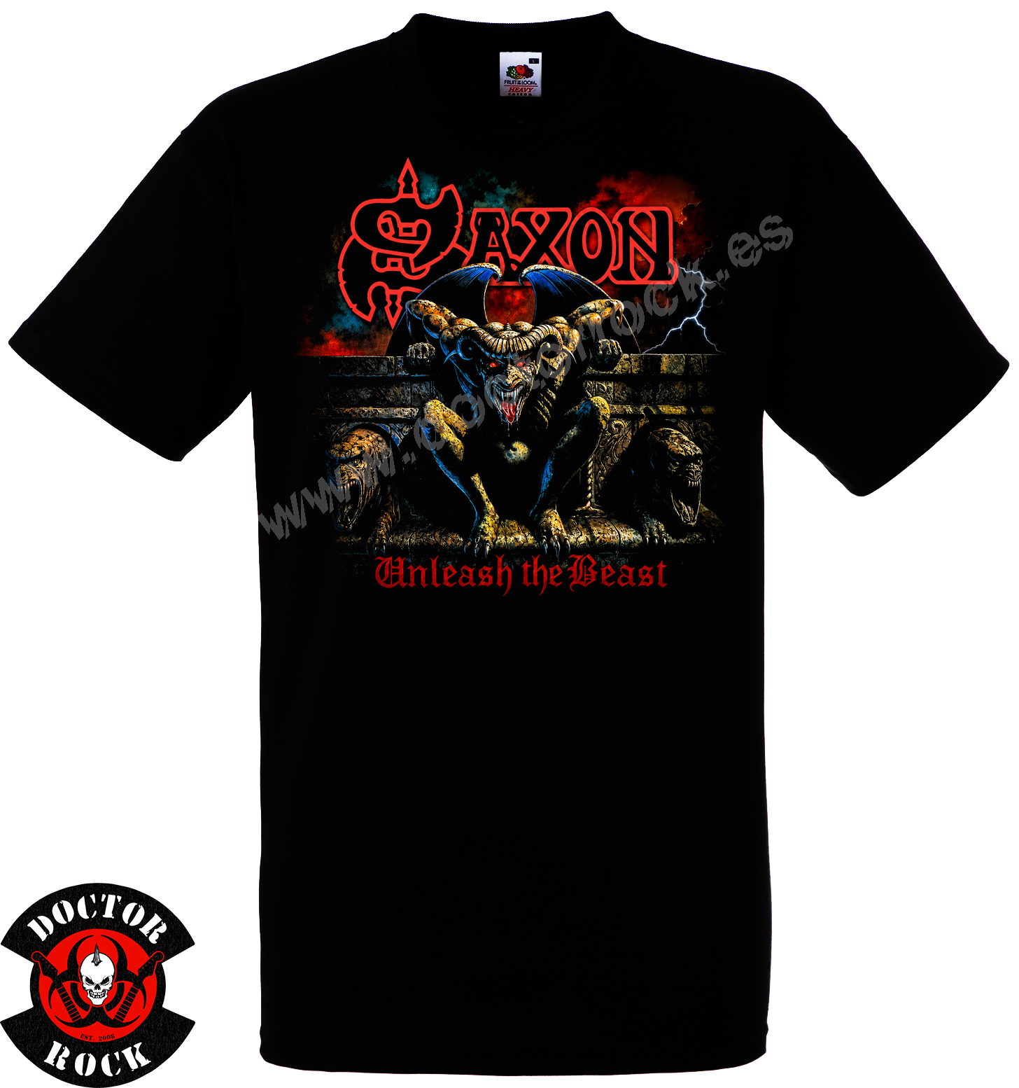 Camiseta Saxon Unleash The Beast Album - Imagen 2