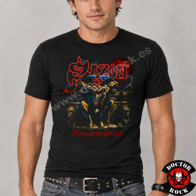 Camiseta Saxon Unleash The Beast Album