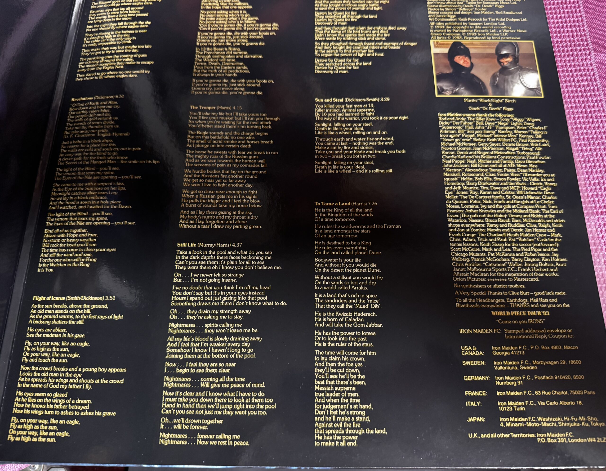 Iron Maiden Piece of Mind disco de vinilo - Imagen 5