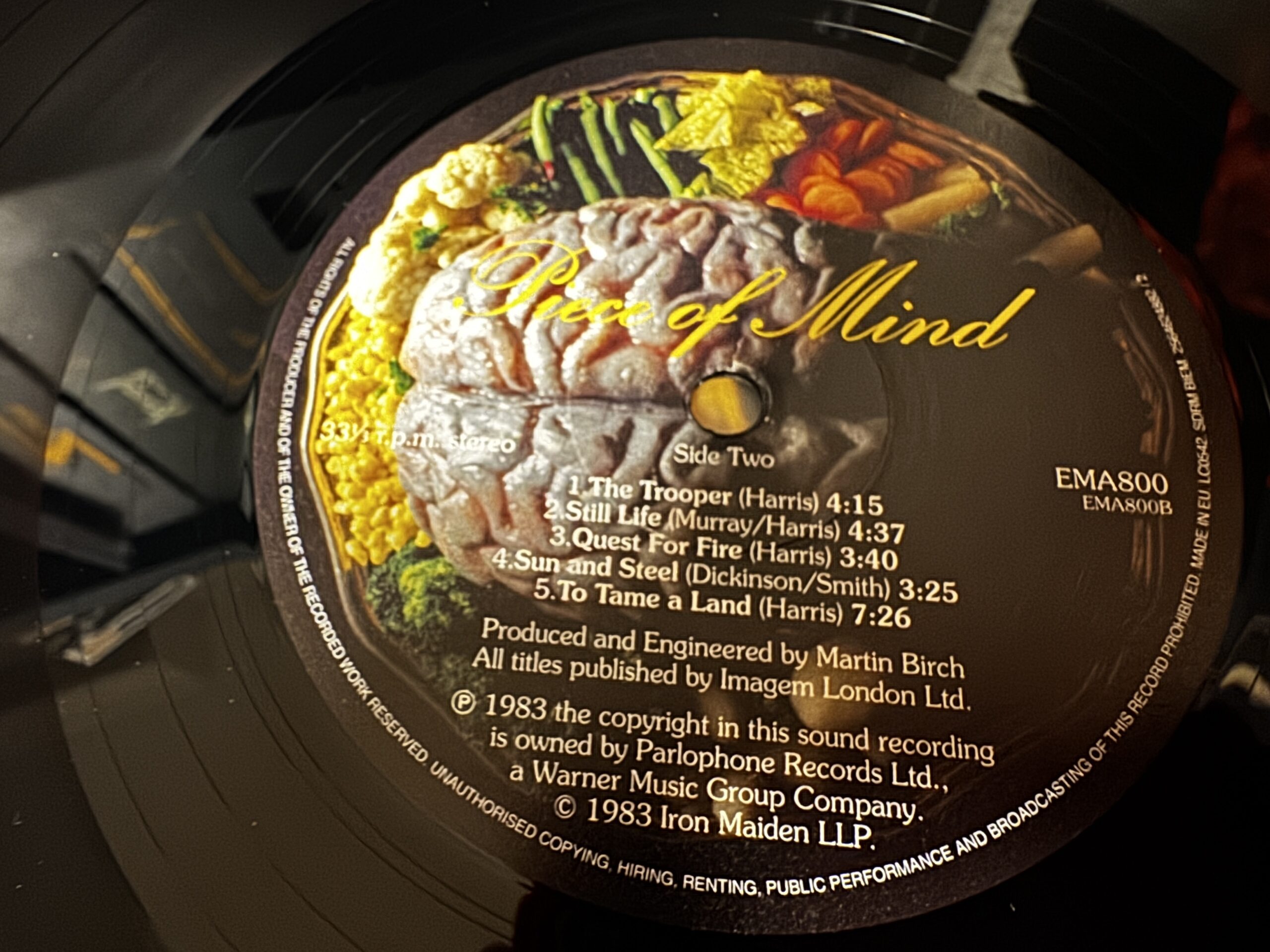 Iron Maiden Piece of Mind disco de vinilo - Imagen 9