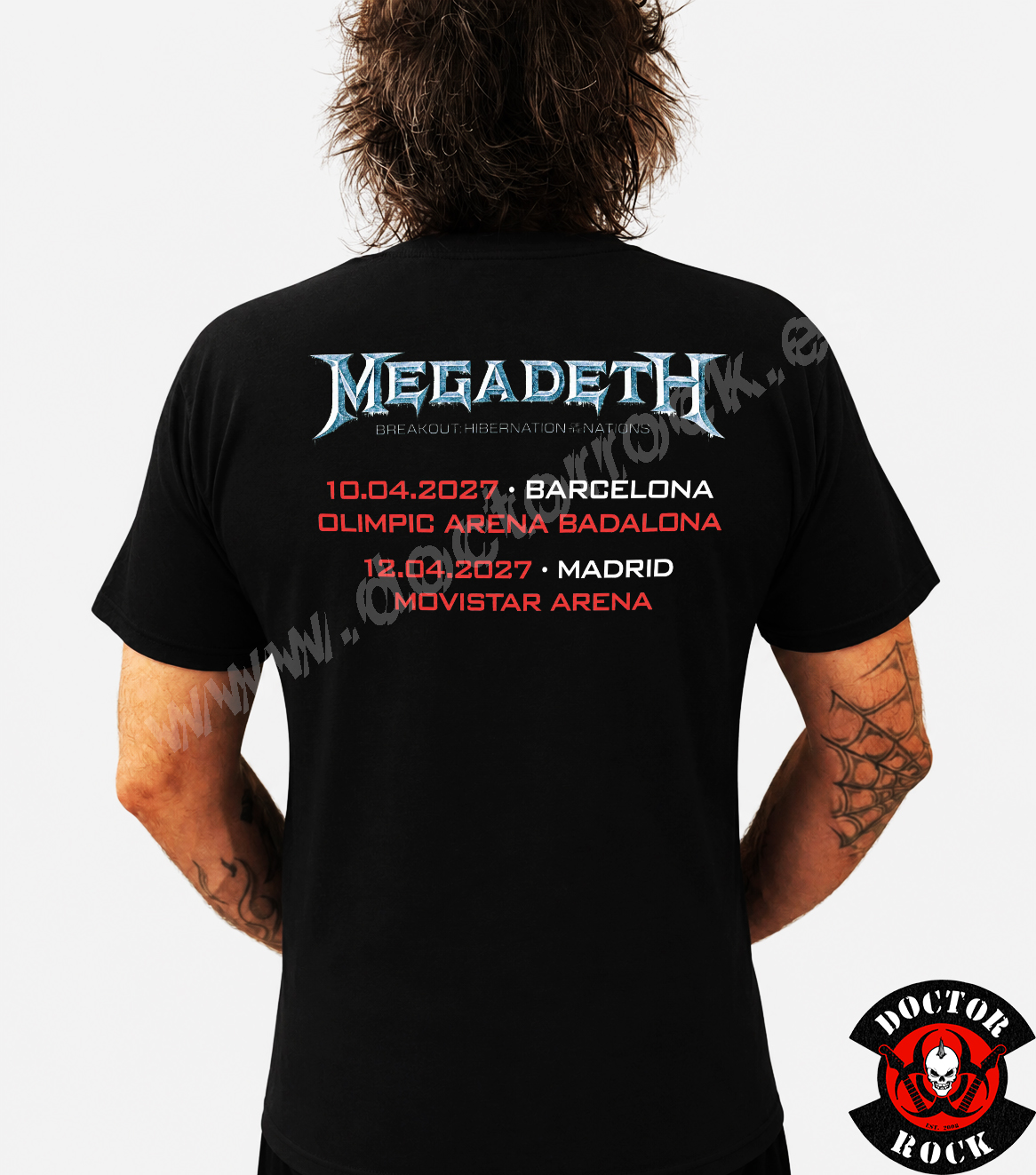 Camiseta Megadeth 2027 Tour Dates