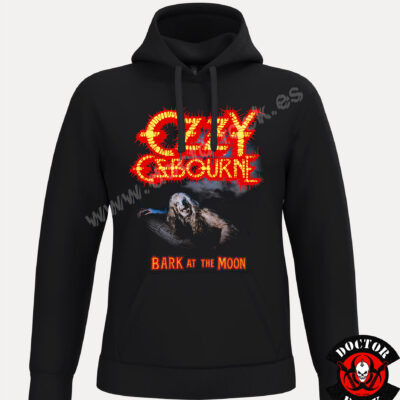 Sudadera negra Ozzy Osbourne Bark at the Moon con capucha y estampación frontal