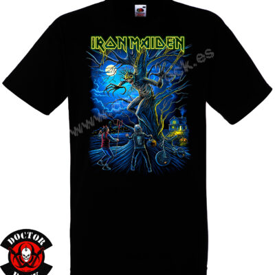 Camiseta negra Iron Maiden Fear of the Dark Halloween 2026