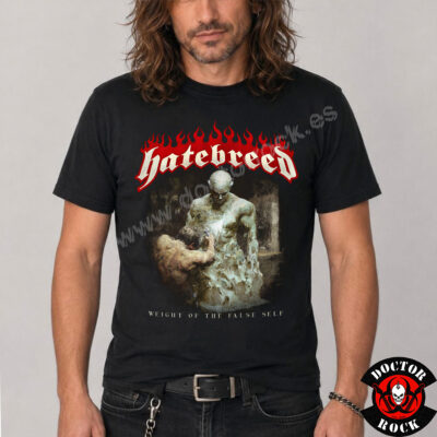 Camiseta Hatebreed Weight of the False Self negra de 100% algodón